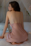 Sexy Pleats Spaghetti Straps A-Line Satin Short Nightgown and Robe Set