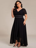 Elegant V-Neck Empire-Waist A-Line Chiffon Formal Evening Dress