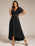 Elegant V-Neck Empire-Waist A-Line Chiffon Formal Evening Dress