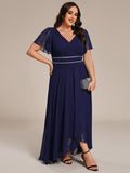 Elegant V-Neck Empire-Waist A-Line Chiffon Formal Evening Dress