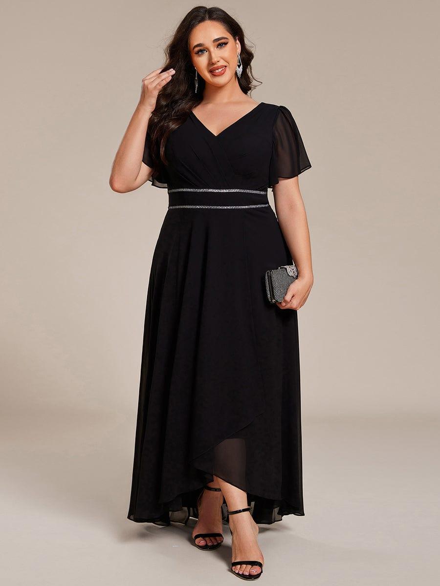 Elegant V-Neck Empire-Waist A-Line Chiffon Formal Evening Dress