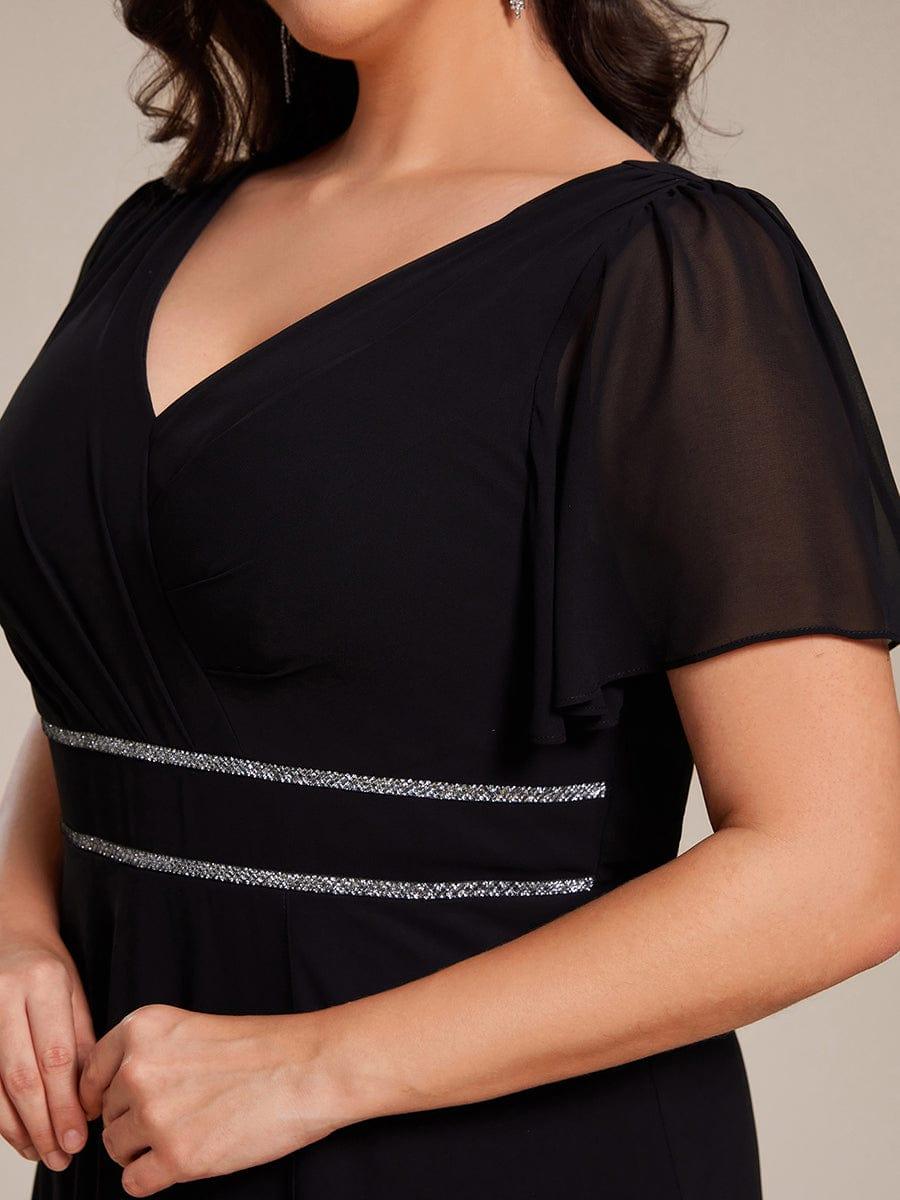 Elegant V-Neck Empire-Waist A-Line Chiffon Formal Evening Dress