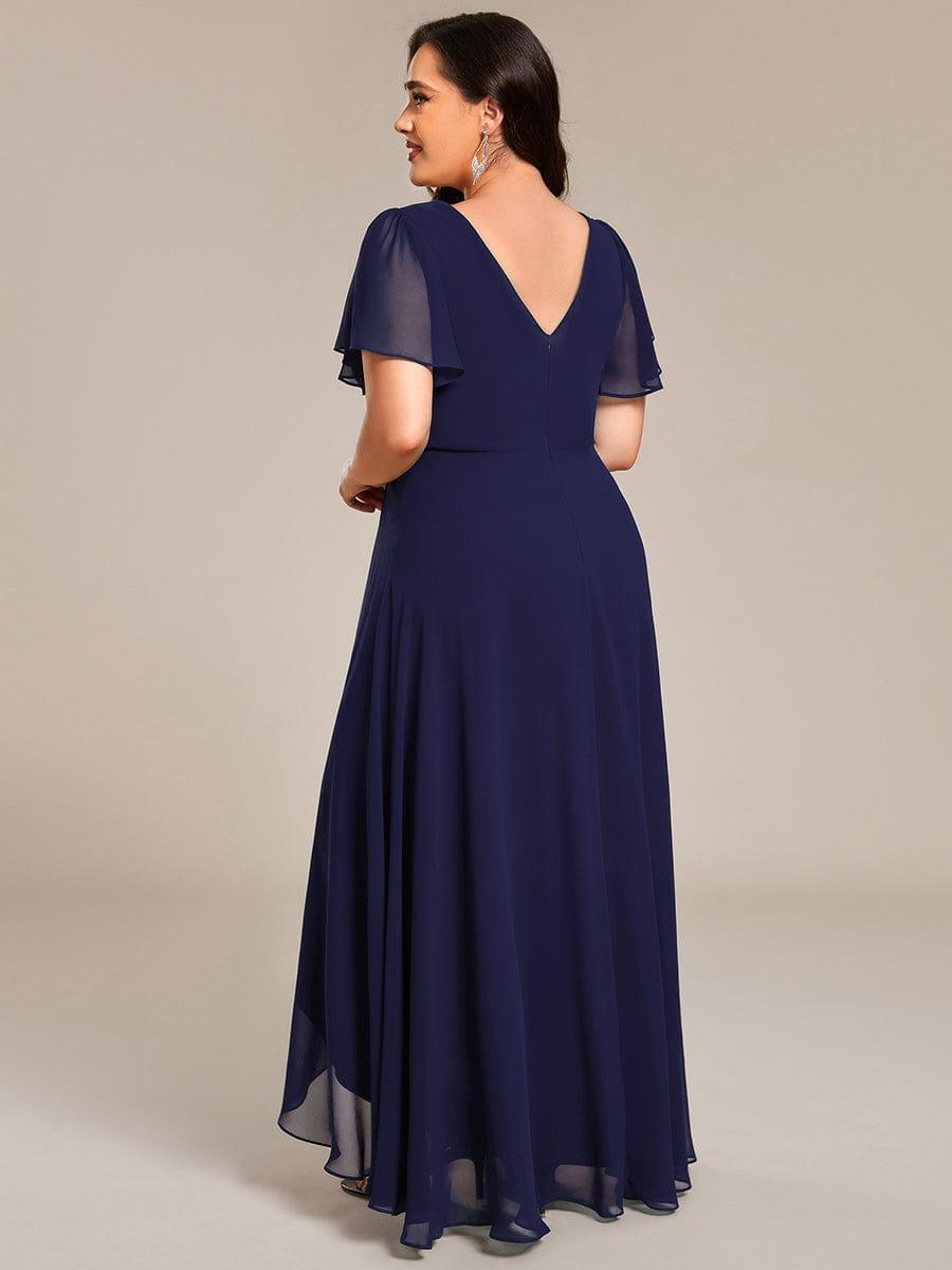 Elegant V-Neck Empire-Waist A-Line Chiffon Formal Evening Dress